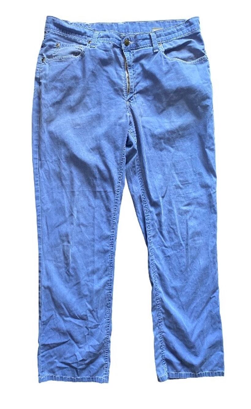 Vintage Bills Khakis 5-Pocket Canvas Twill Pants Cornflower Slate Blue Size 35